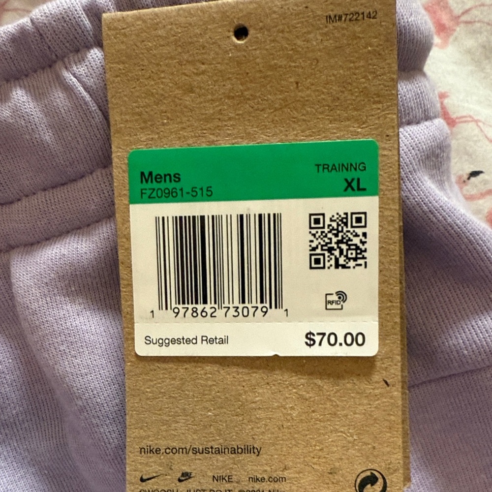 Nike Men's XL Light Purple Athletic Shorts - Picture 2 of 4